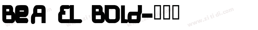 BeA EL Bold字体转换